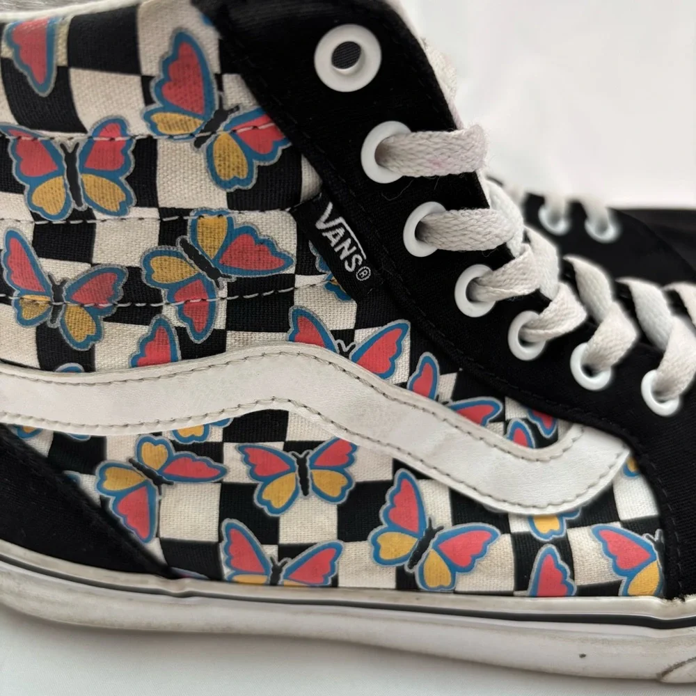 Vans Filmore Hi Checkerboard Black and White High-Top Sneakers